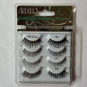 Ardell Eyelashes-Natural Variety Pack 4 Pair of Different Length Black Lashes